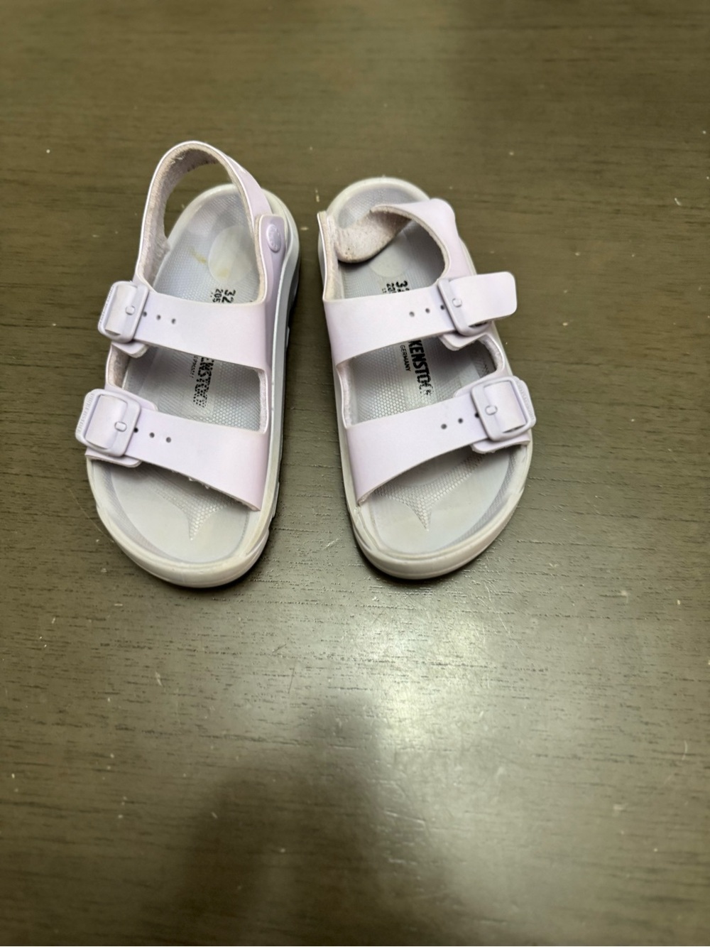 Birkenstock Milano Kids Mono Purple Birko-Flor Slingback Sandals Size 32